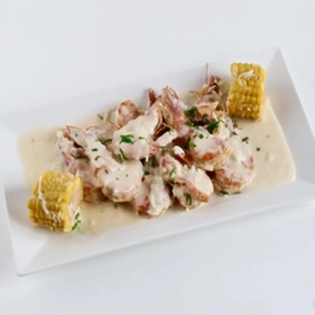 Shrimp with Creamy Garlic Sauce